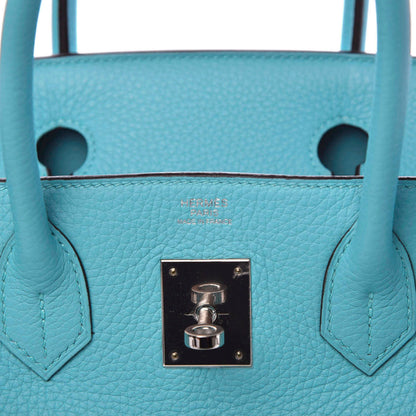 Hermes Taurillon Clemence Birkin 30 Bleu Saint Cyr 9 of 10