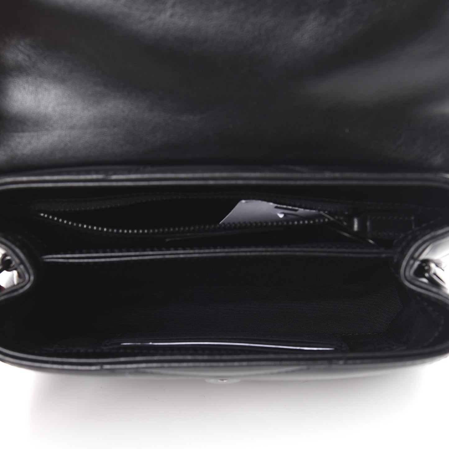 Calfskin Y Quilted Monogram Toy Loulou Crossbody Bag Black