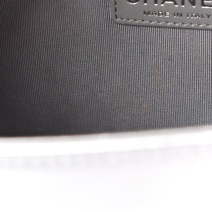 Chanel Metallic Perforated Lambskin Quilted Medium Boy Flap Argent 7 of 20