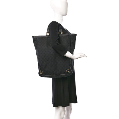 Gucci Monogram Abbey Tote Black 2 of 10