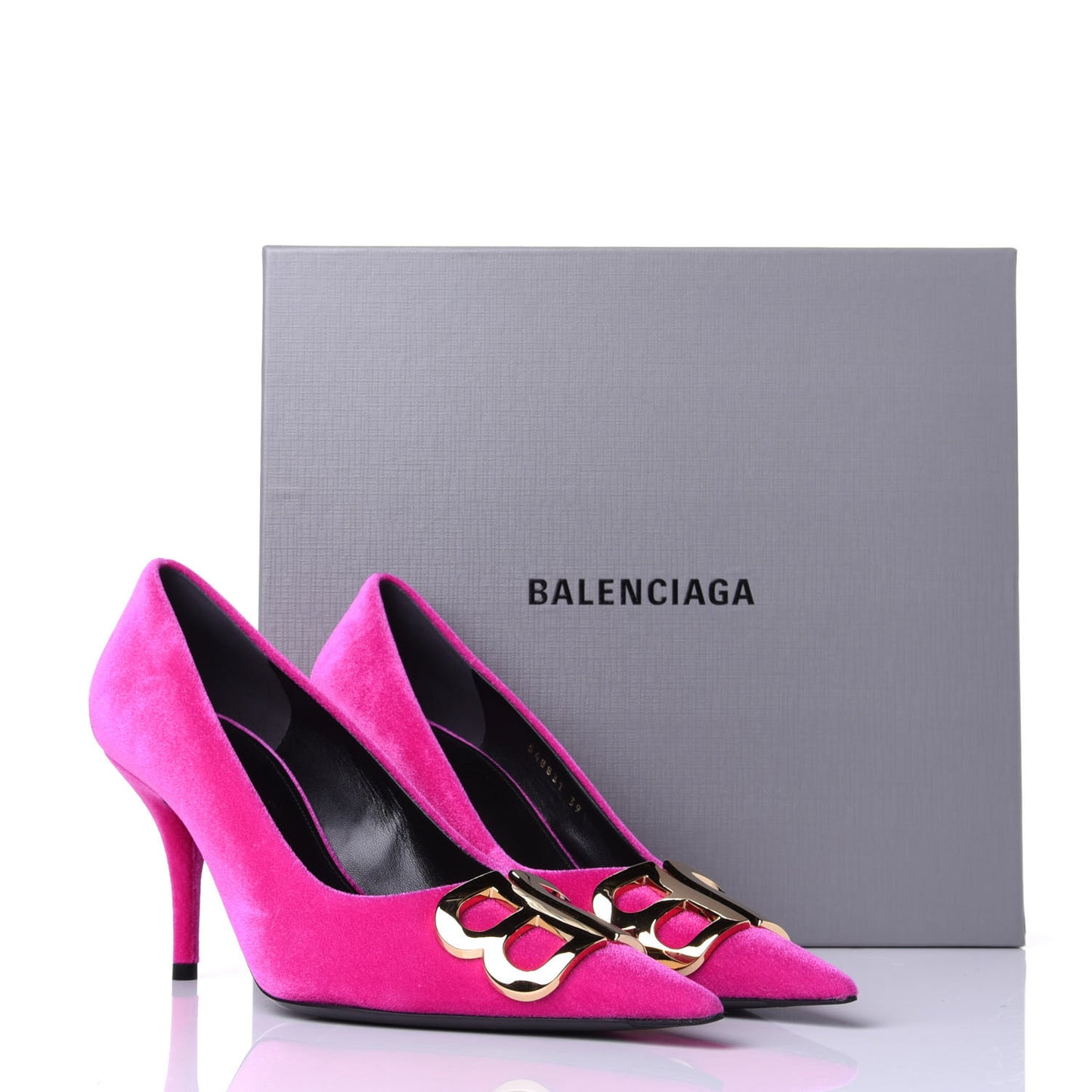 Velvet De Soie Pumps 39 Rose Fuchsia