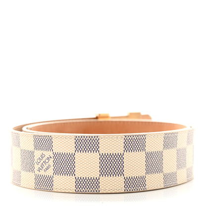 Louis Vuitton Damier Azur LV Initiales Belt 90 36 2 of 9