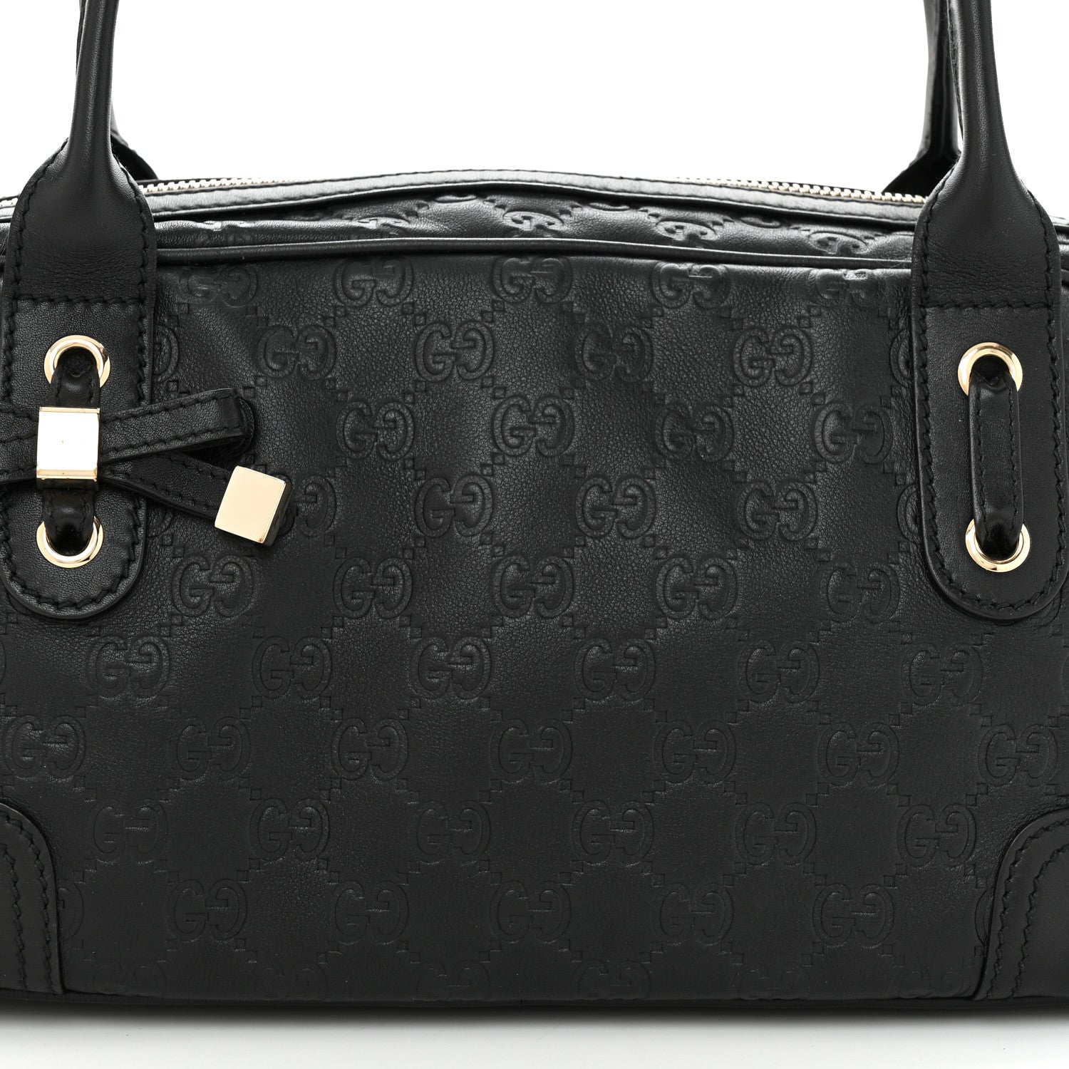 Gucci Guccissima Small Princy Satchel Black 8 of 10