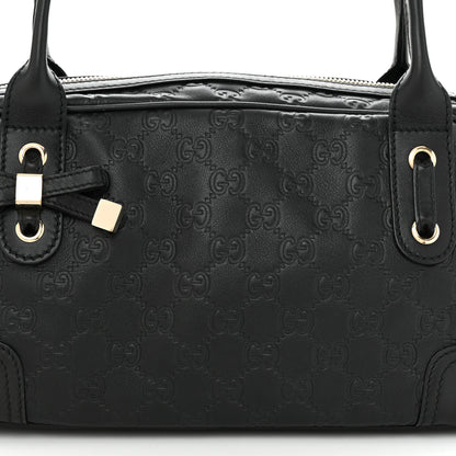 Gucci Guccissima Small Princy Satchel Black 8 of 10