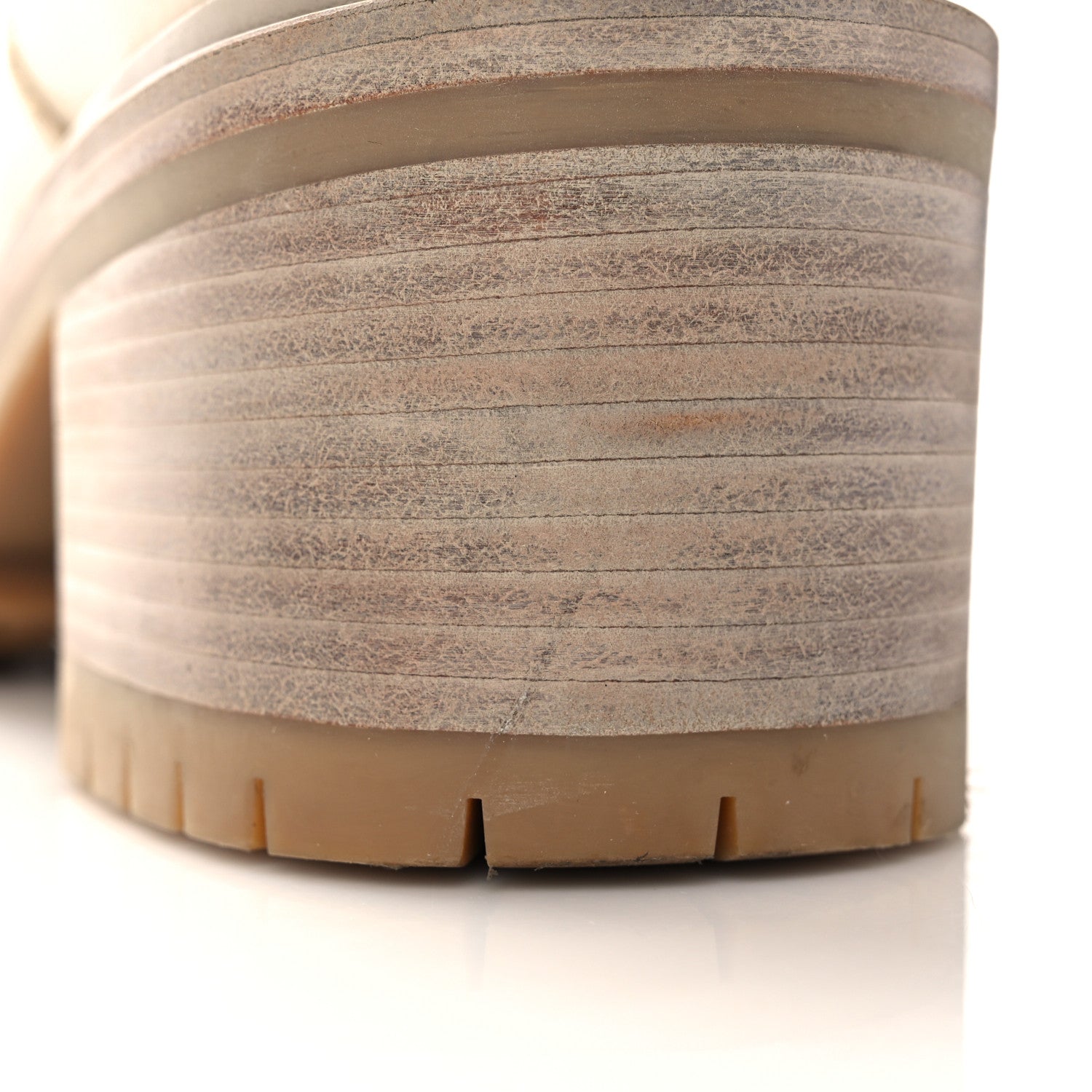 Hermes Calfskin Bridge Ankle Boots 36.5 Beige Grege 10 of 10