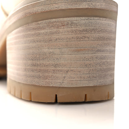 Hermes Calfskin Bridge Ankle Boots 36.5 Beige Grege 10 of 10