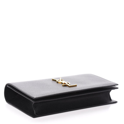 Saint Laurent Grain De Poudre Classic Monogram Kate Clutch Black 4 of 8