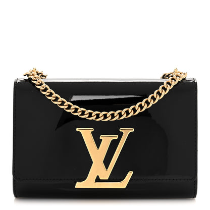 Louis Vuitton Patent Chain Louise MM Black 1 of 9
