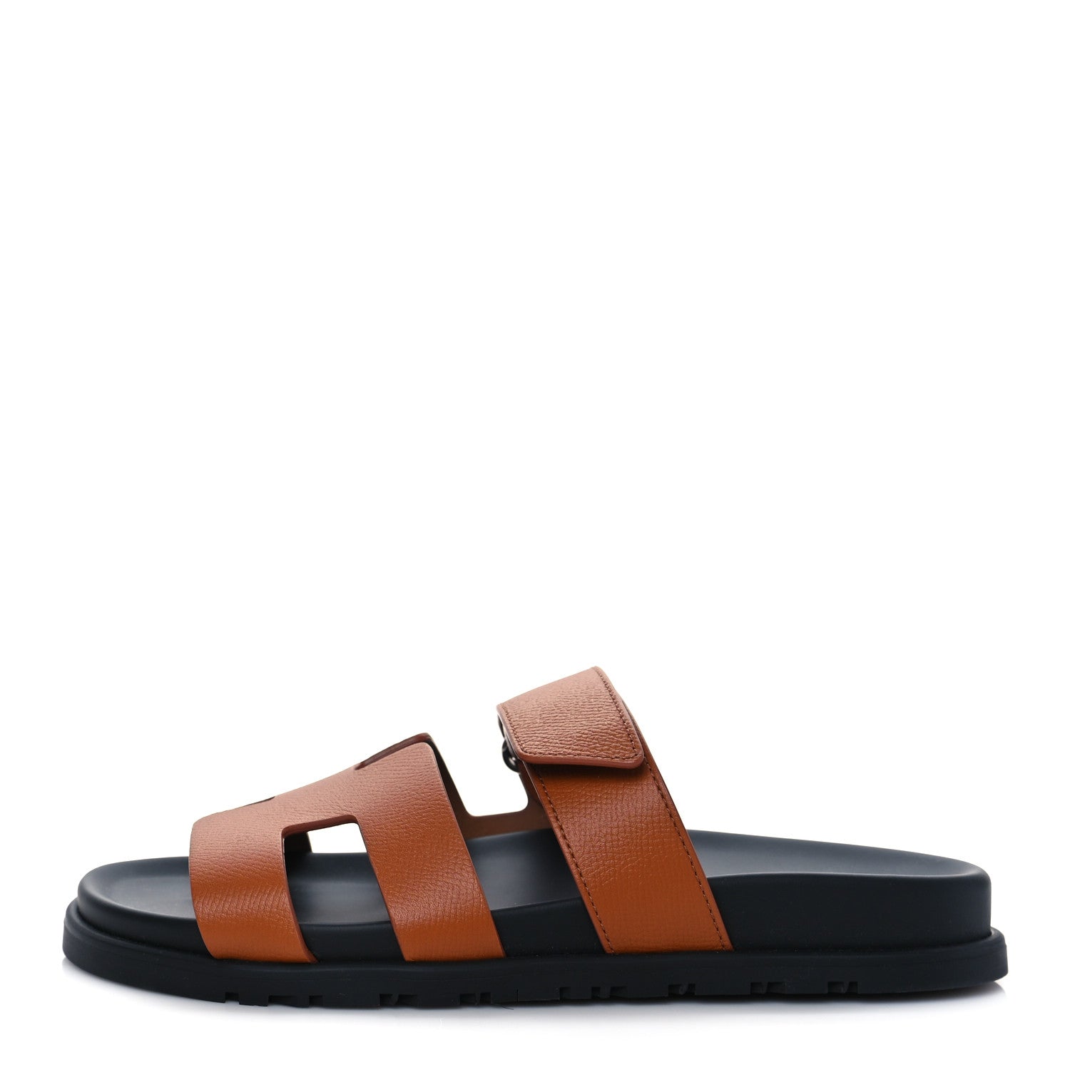 Hermes Epsom Womens Chypre Sandals 37 Natural 1 of 8