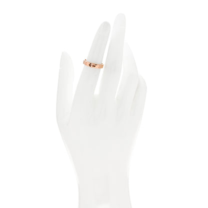 Hermes 18K Rose Gold TPM Kelly Ring 49 5 2 of 6