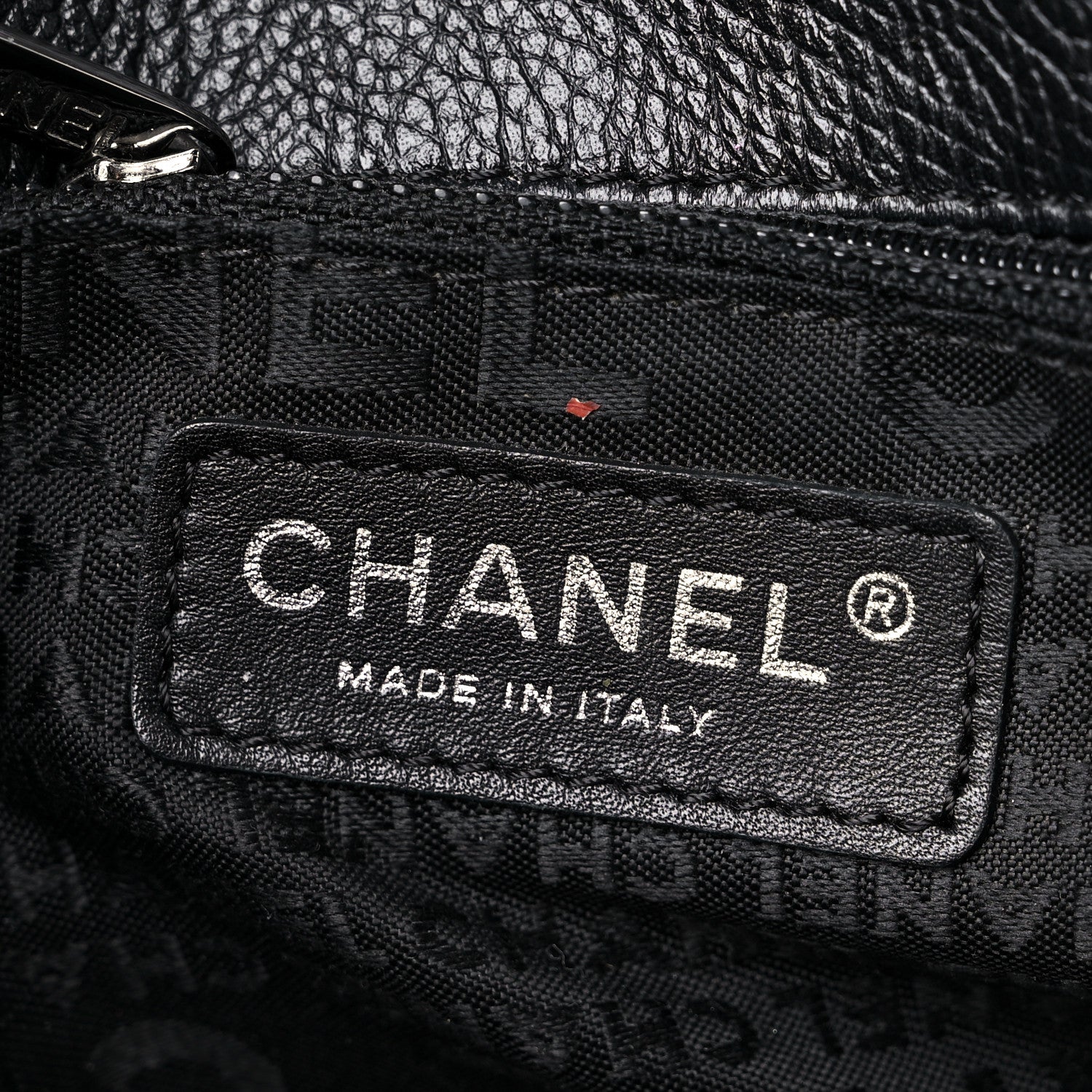 Chanel Calfskin Mademoiselle Lock Cerf Shopper Tote Black 6 of 15