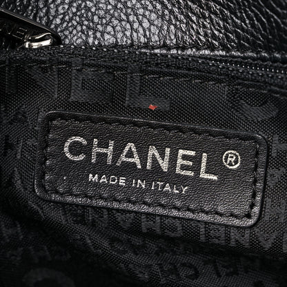 Chanel Calfskin Mademoiselle Lock Cerf Shopper Tote Black 6 of 15