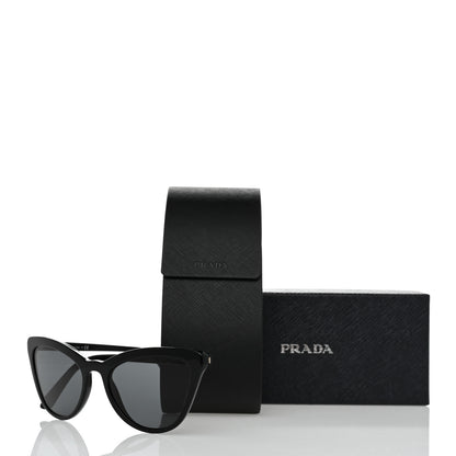 Prada Acetate Cat Eye Sunglasses SPR 01V Black 8 of 8