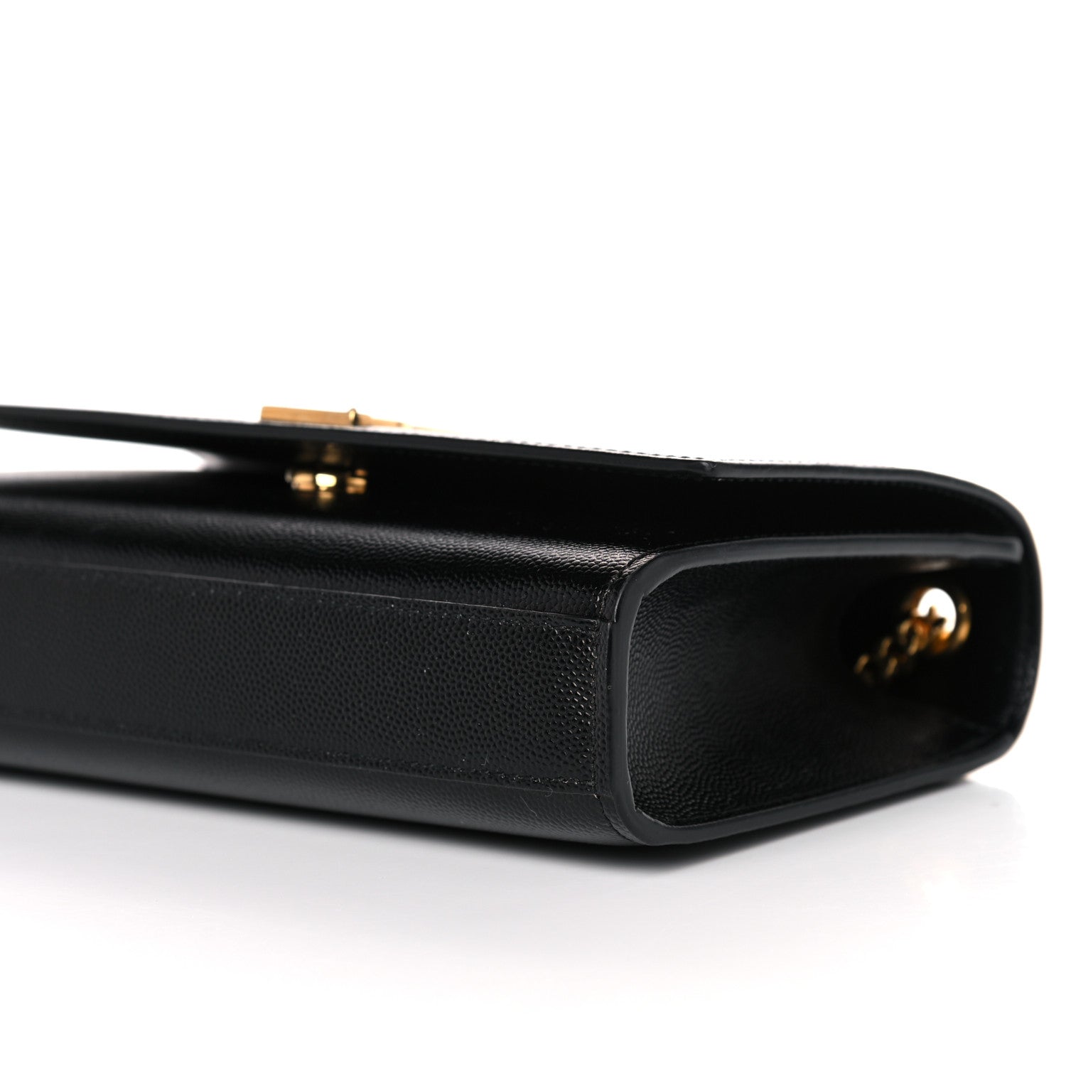 Saint Laurent Grain De Poudre Small Monogram Kate Satchel Black 9 of 10
