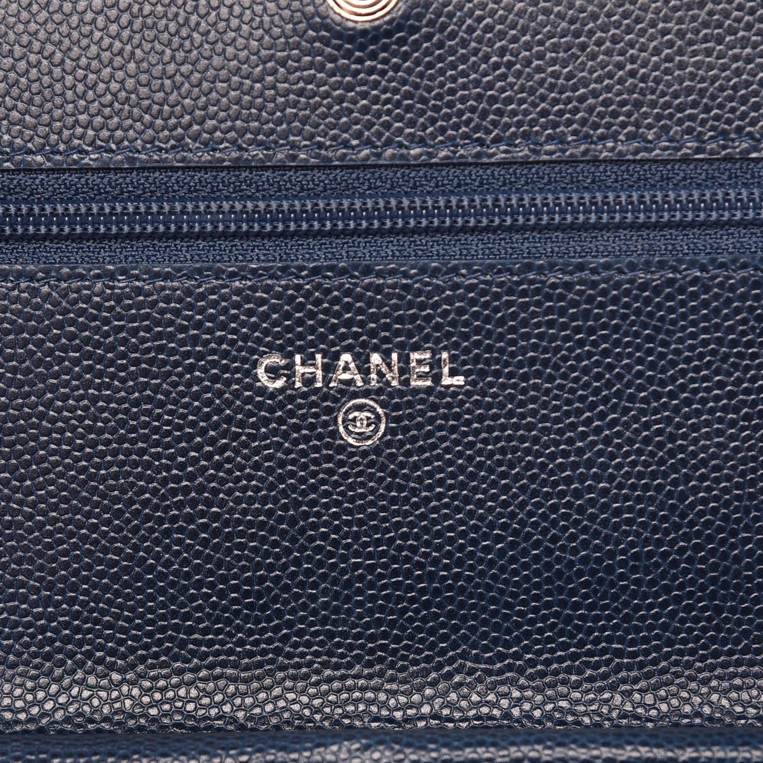 Chanel Caviar Quilted Wallet On Chain WOC Blue 6 of 11