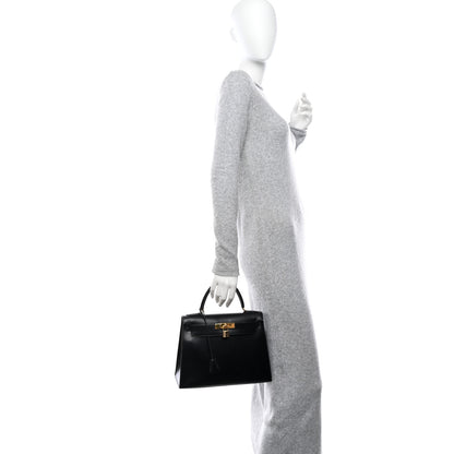 Hermes Box Kelly Sellier 28 Black 2 of 13
