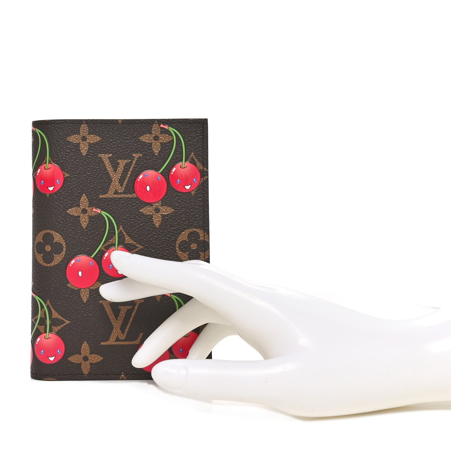 LV X TM Monogram Cerises Passport Cover