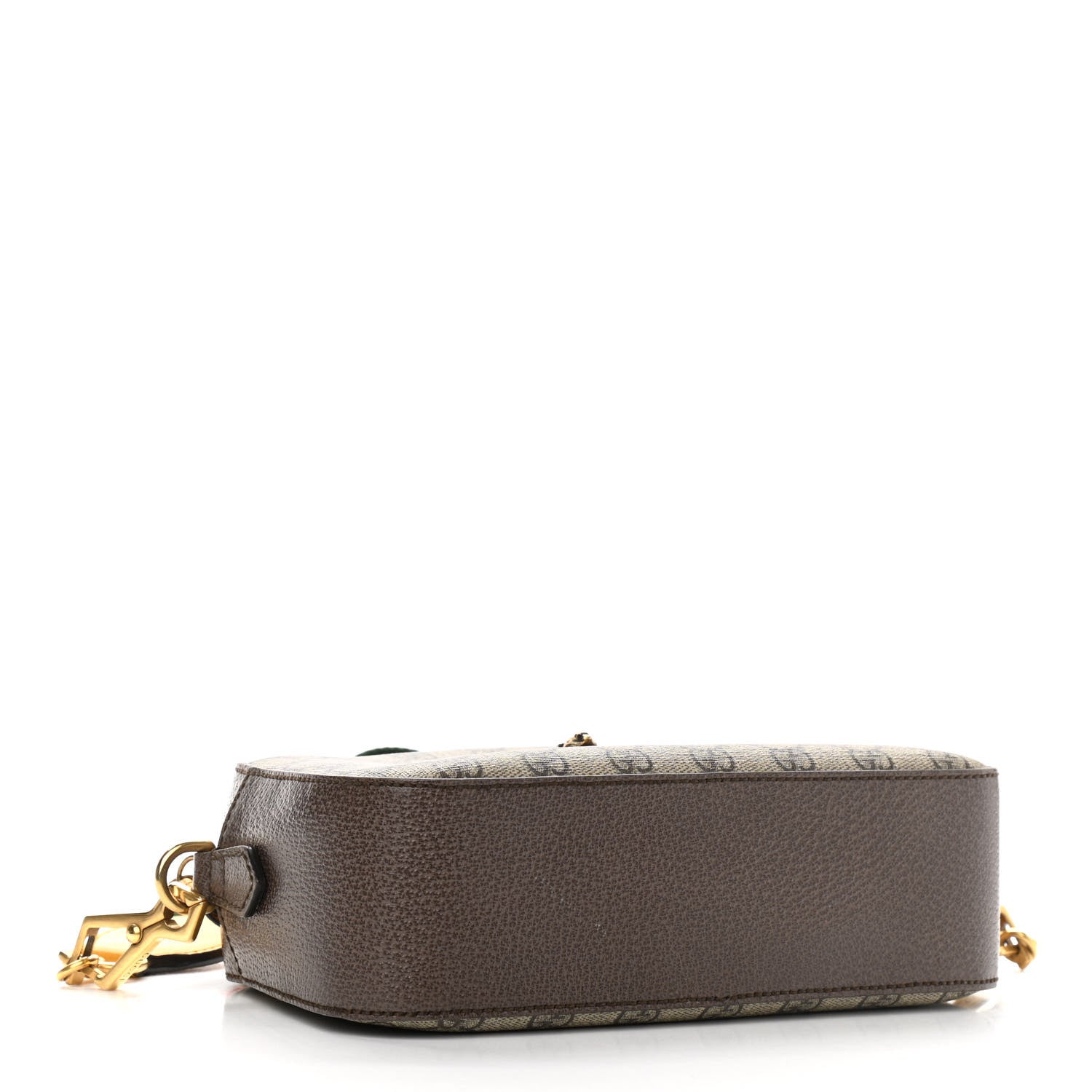 Gucci GG Supreme Monogram Web Neo Vintage Shoulder Bag Beige New Acero Crop 4 of 11