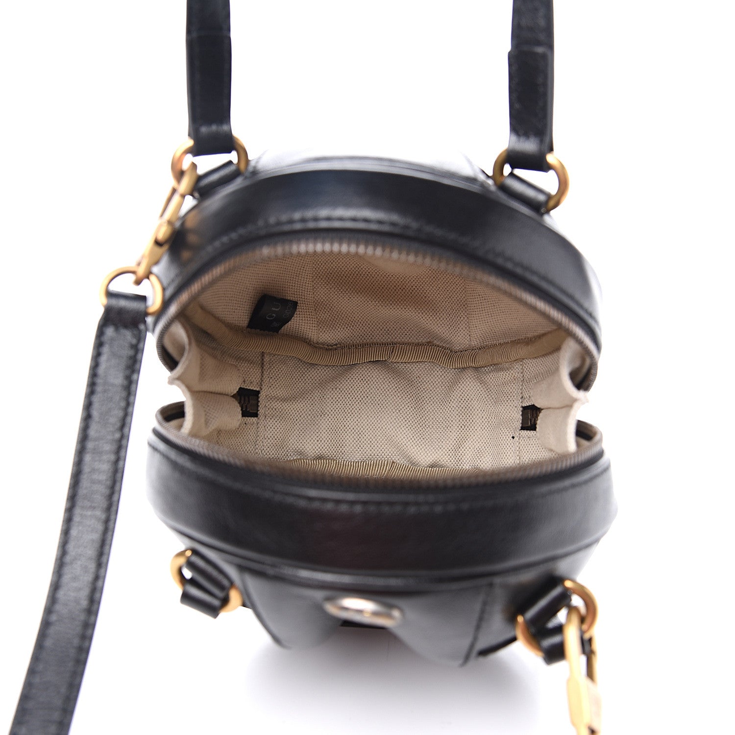 Gucci Piuma Lux Energy Mini Tifosa Basketball Shaped Shoulder Bag Black 4 of 8