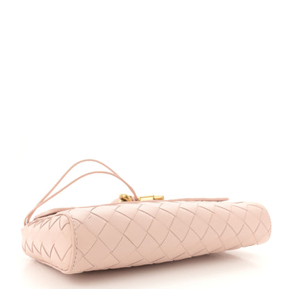 Bottega Veneta Nappa Intrecciato Mini Andiamo Crossbody Bag Lotus 4 of 11