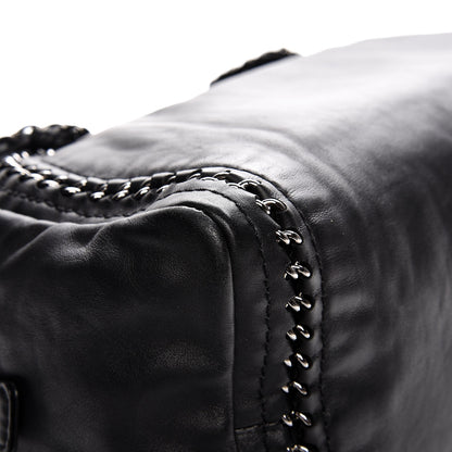 Chanel Smooth Calfskin Medium Luxe Ligne Bowler Black 8 of 13