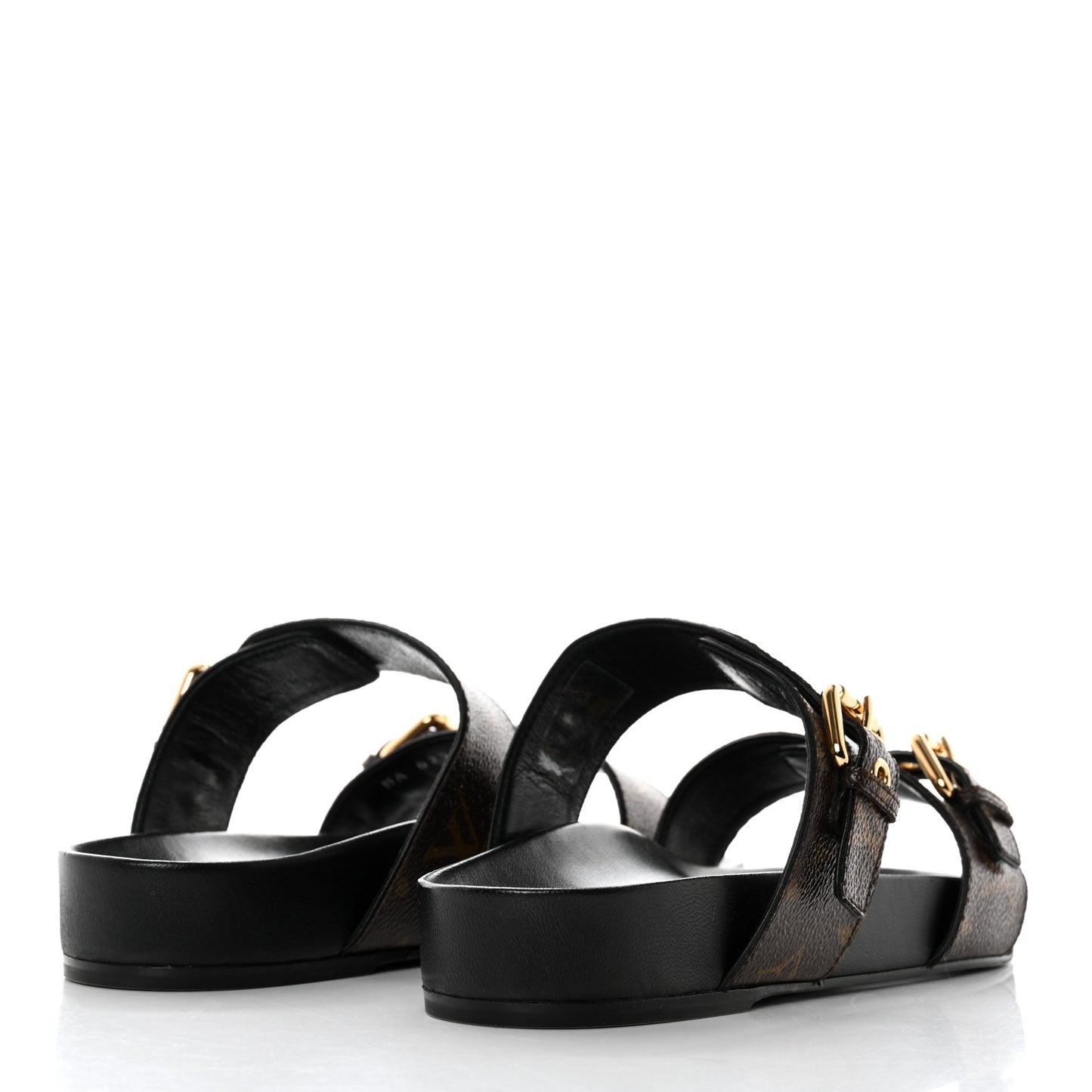 Monogram Bom Dia Mule Sandals 38 Black