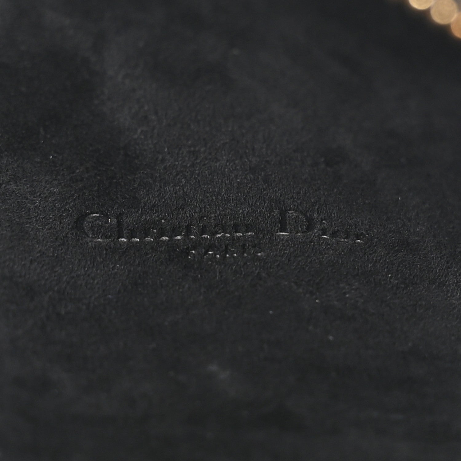 Christian Dior Grained Calfskin Caro Double Pouch Black 6 of 11