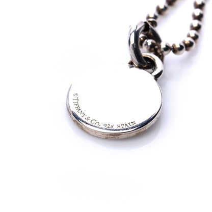 Tiffany Sterling Silver Enamel 1837 Round Pendant Necklace 5 of 6