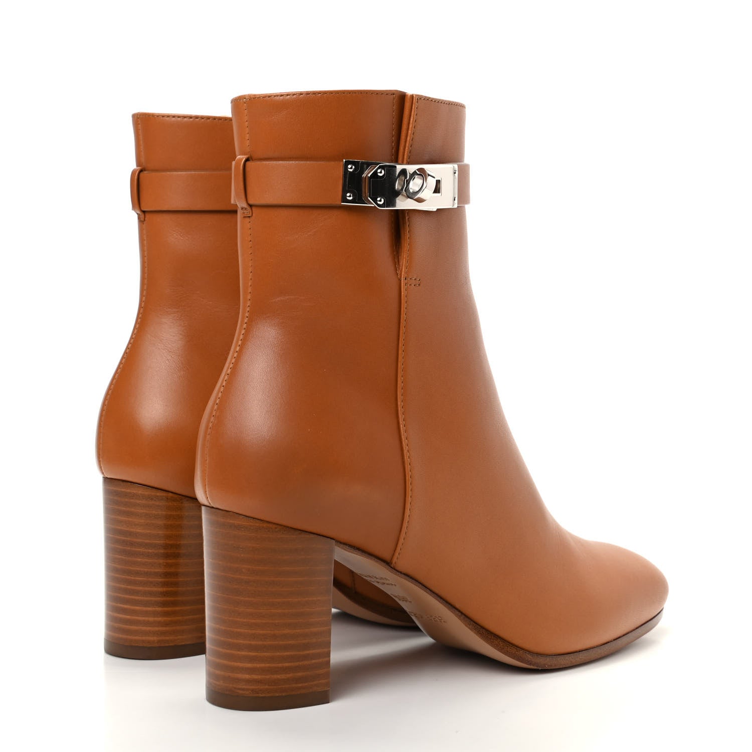 Hermes Calfskin Saint Germain Ankle Boots 36.5 Naturel 4 of 10
