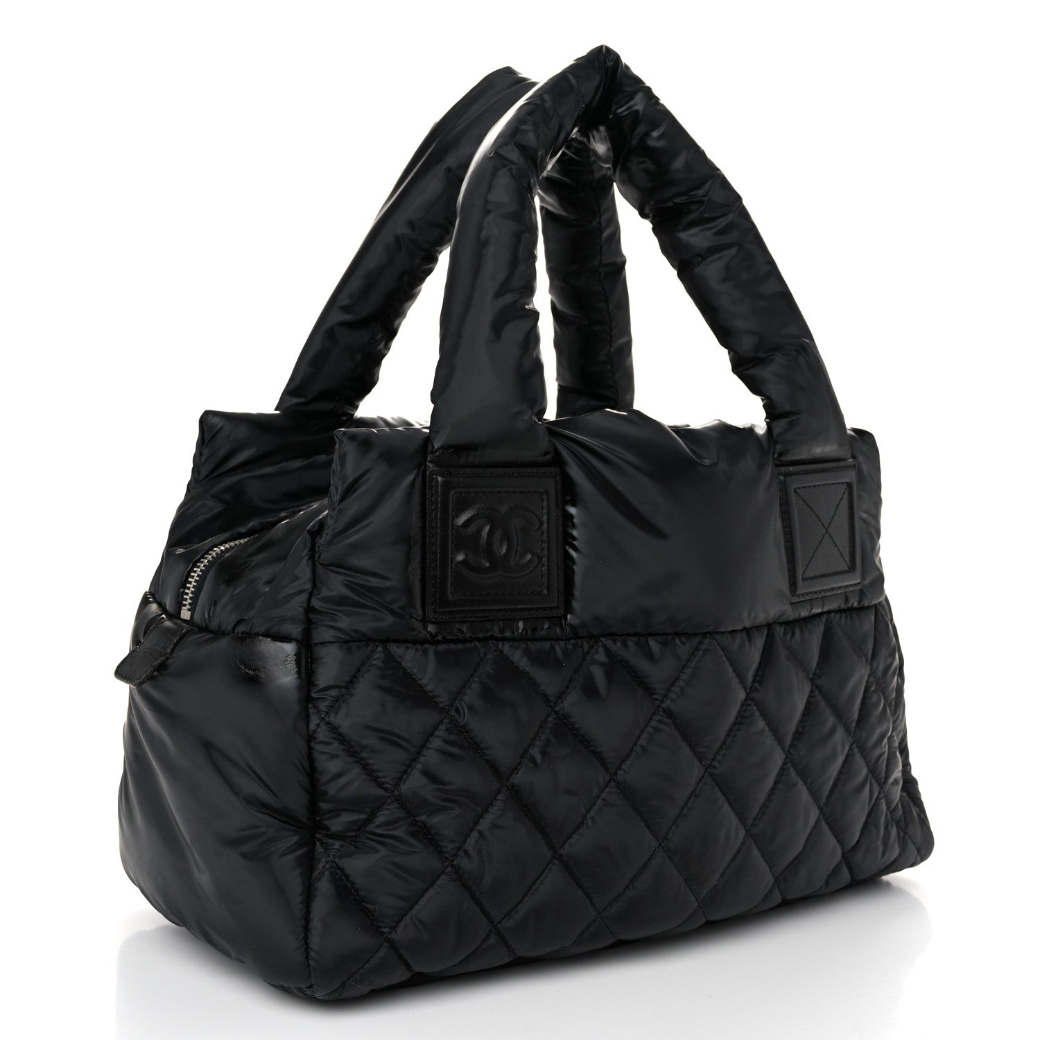 Chanel Nylon Coco Cocoon Zipped Tote Black 3 of 10