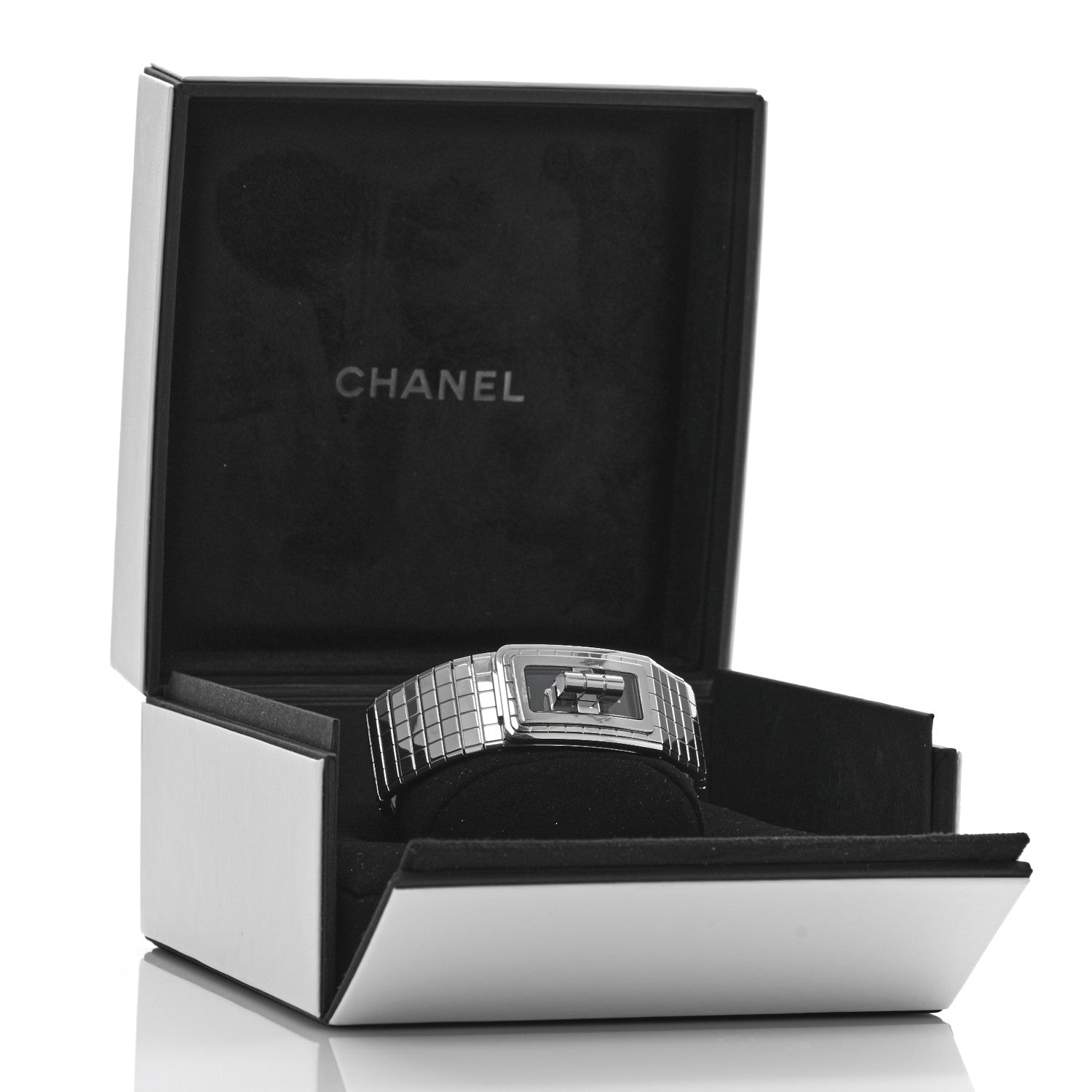 Chanel Stainless Steel Diamond 21mm Code Coco Quartz Watch Black 5 of 5