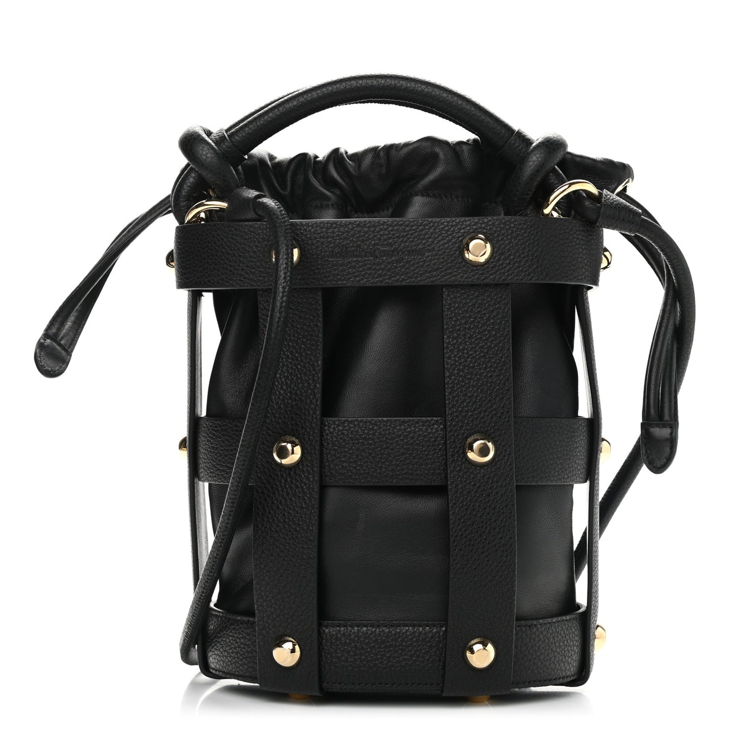 Calfskin Cage Bag Black