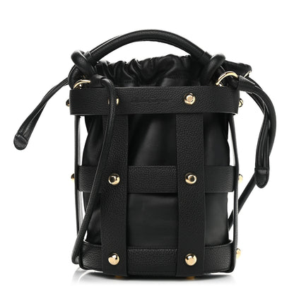 Salvatore Ferragamo Calfskin Cage Bag Black 1 of 10