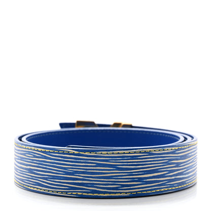 Louis Vuitton Epi 30mm LV Twist Belt 85 34 Denim 2 of 7