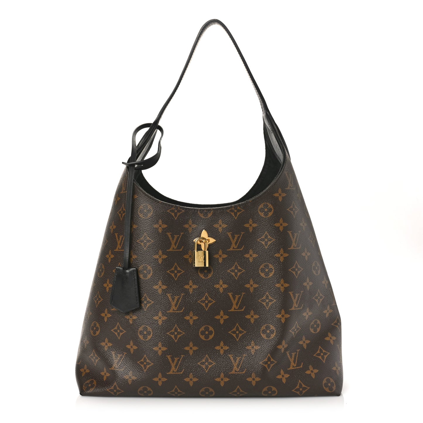 Monogram Flower Hobo Black