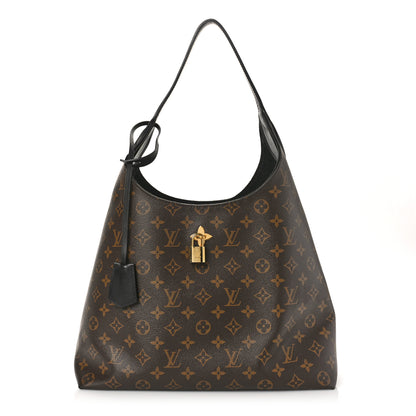 Louis Vuitton Monogram Flower Hobo Black 1 of 10