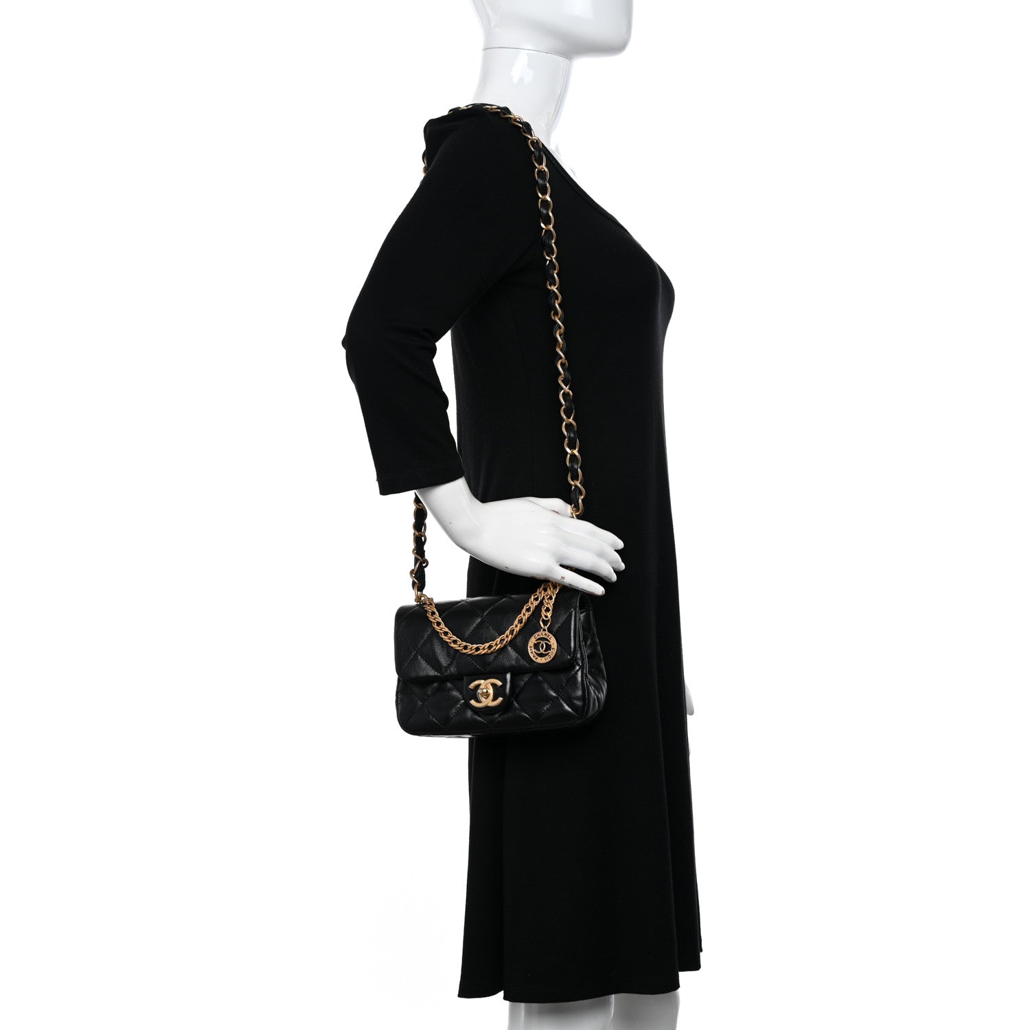 Chanel Lambskin Quilted Small Fancy Jewel Flap Black 2 of 10