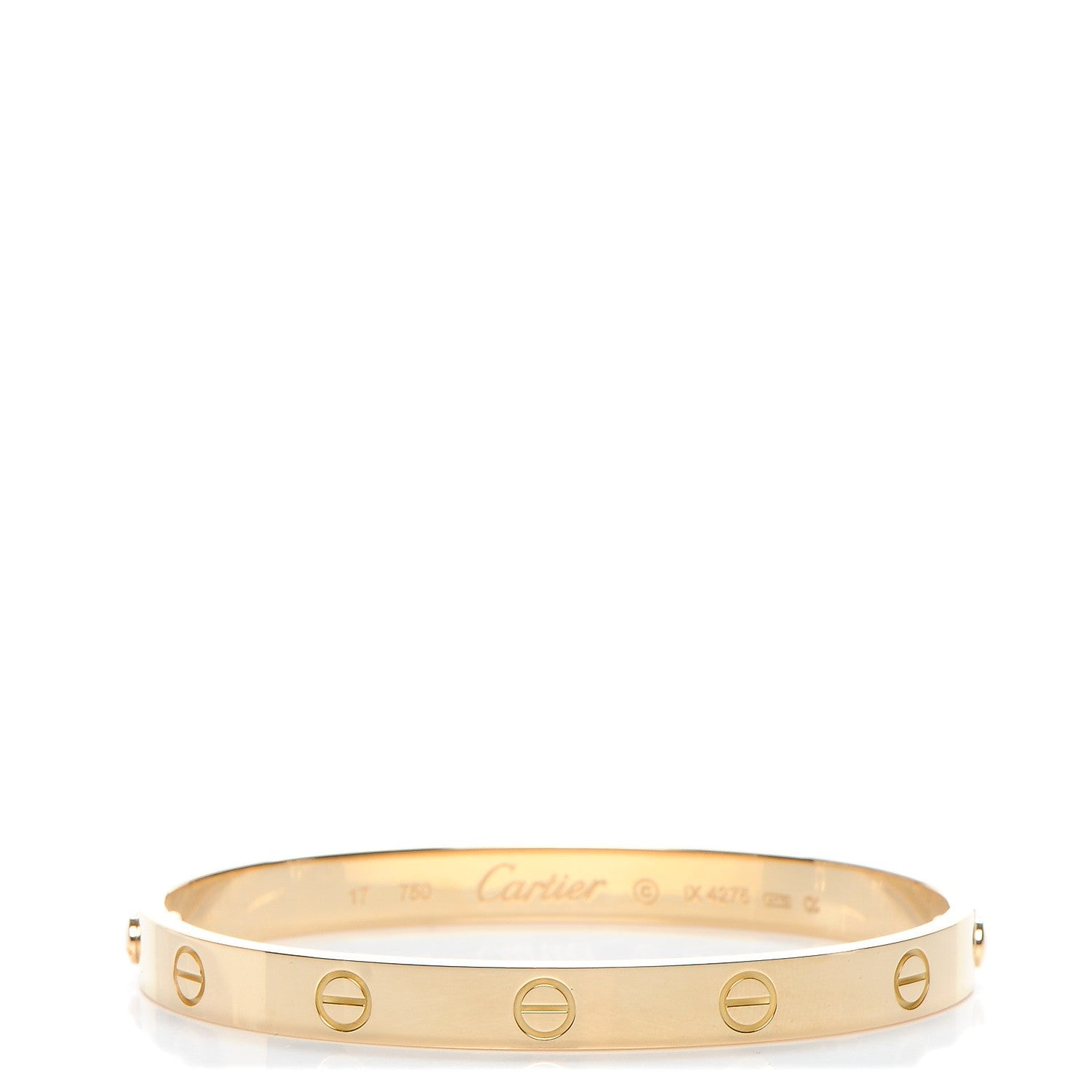 Cartier 18K Yellow Gold LOVE Bracelet 17 1 of 8