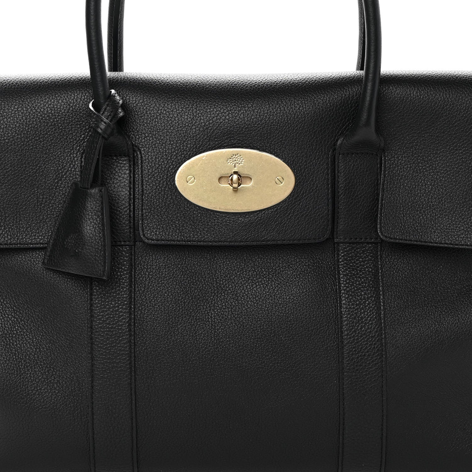 Mulberry Small Classic Grain Bayswater Black 9 of 12