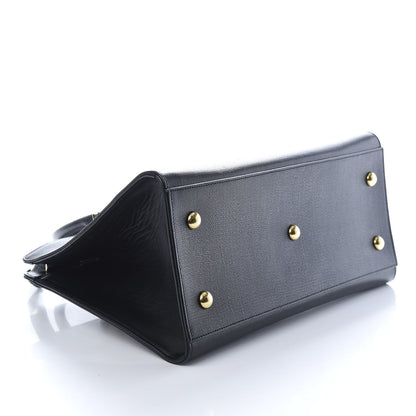 Saint Laurent Textured Calfskin Small Classic Y Cabas Black 4 of 10