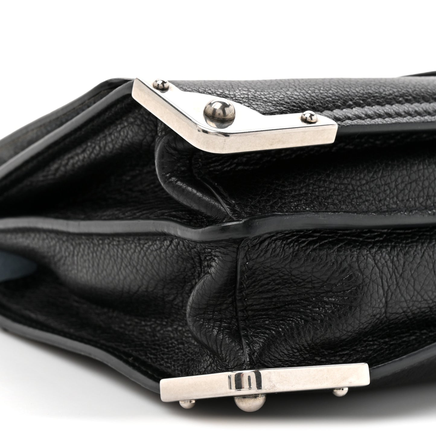 Glace Calf Soft Cahier Bag Black Astrale