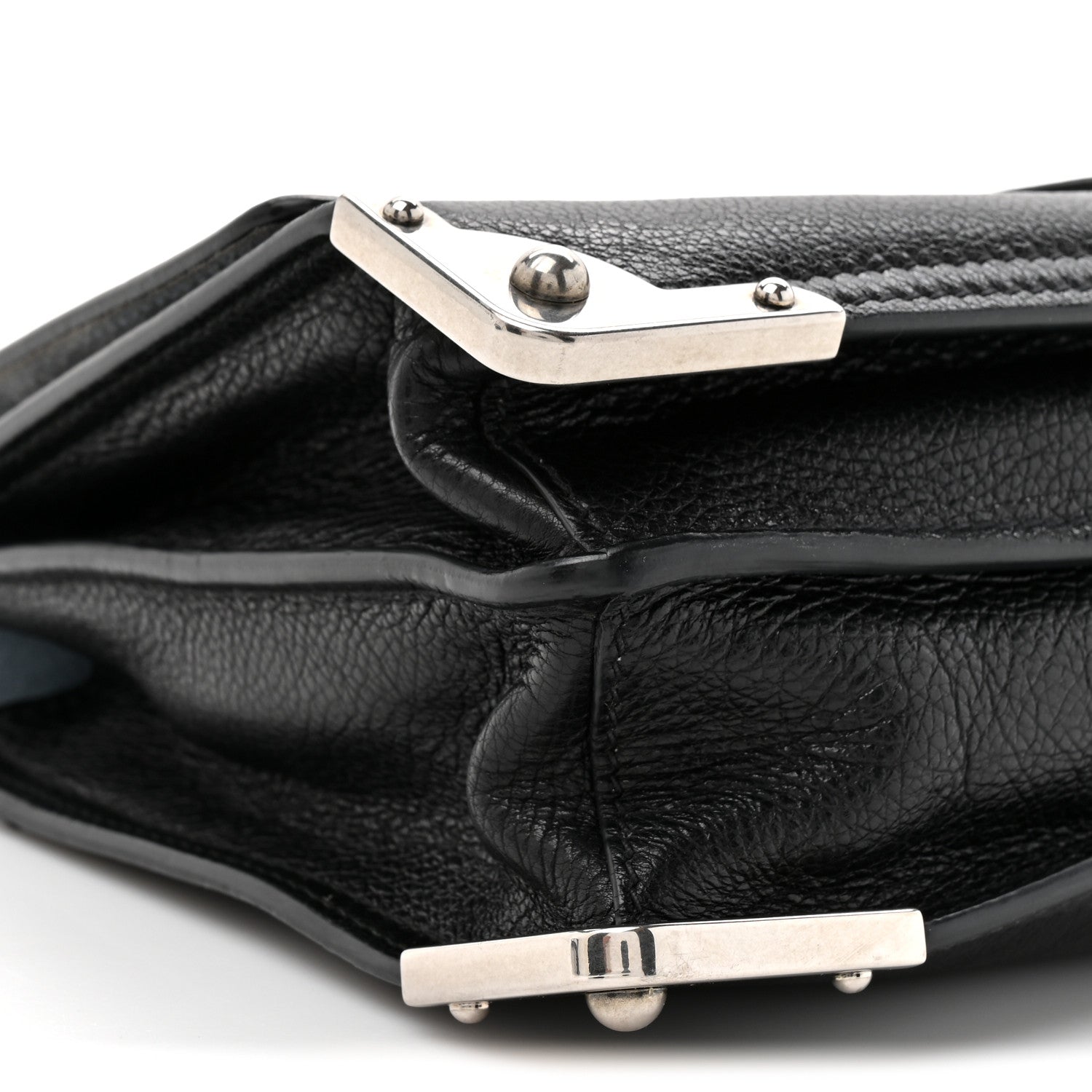 Prada Glace Calf Soft Cahier Bag Black Astrale 9 of 12