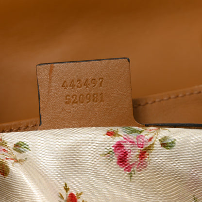 Gucci Raffia Elaphe Matelasse Small GG Marmont Shoulder Bag Natural Cream Brown 6 of 9