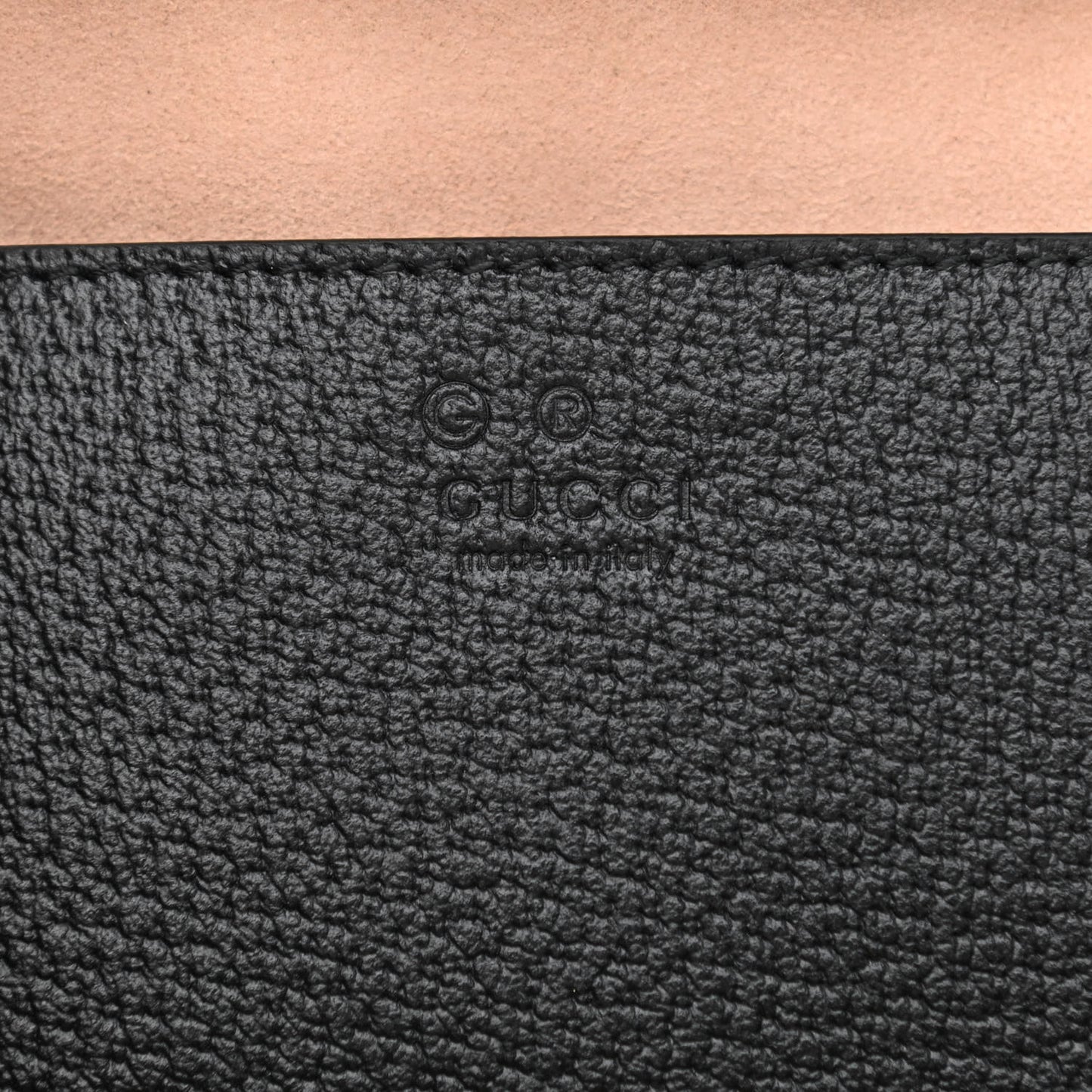 Textured Calfskin Web Small Ophidia Tote Bag Black