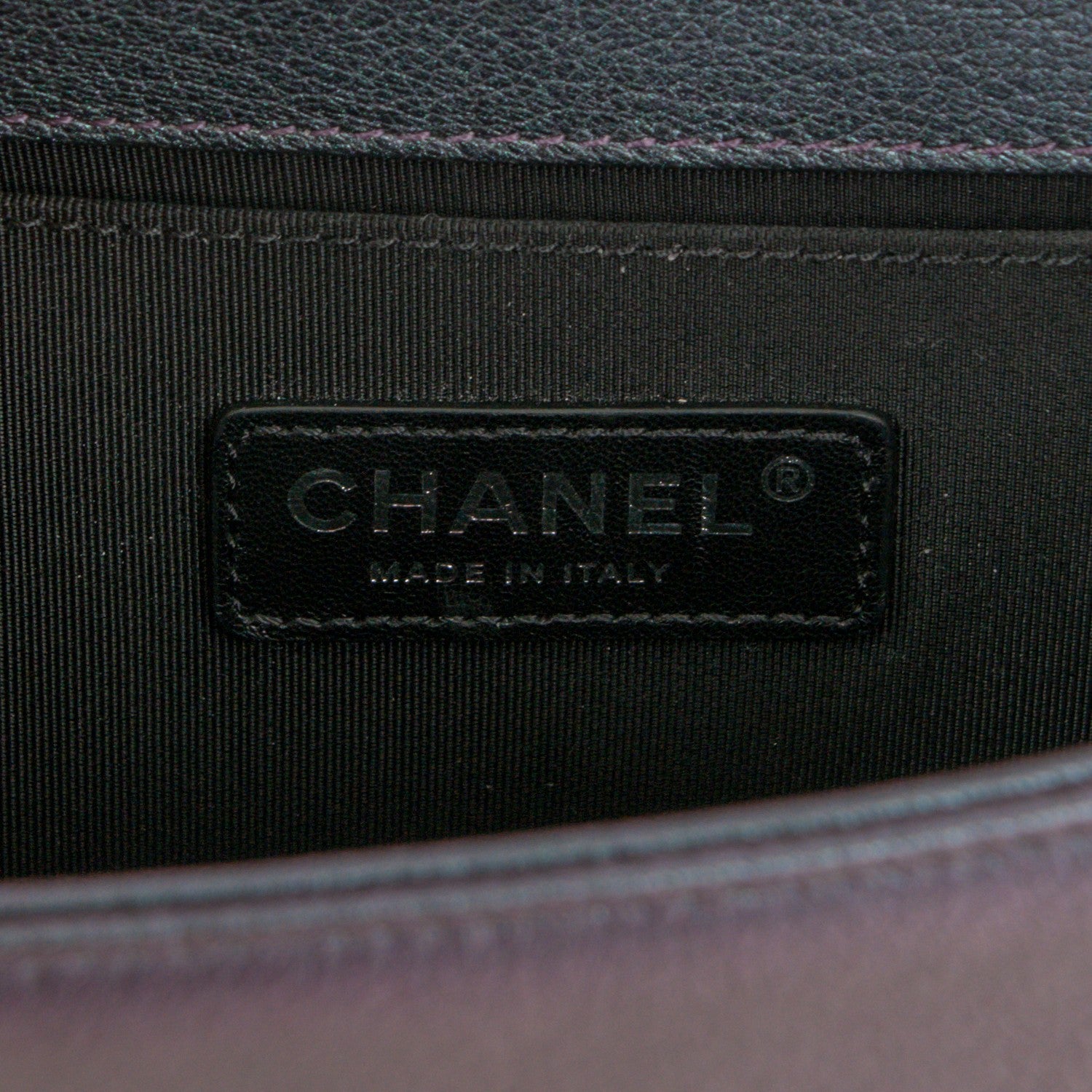 Chanel Iridescent Goatskin Quilted Small Boy Flap Purple 6 of 8