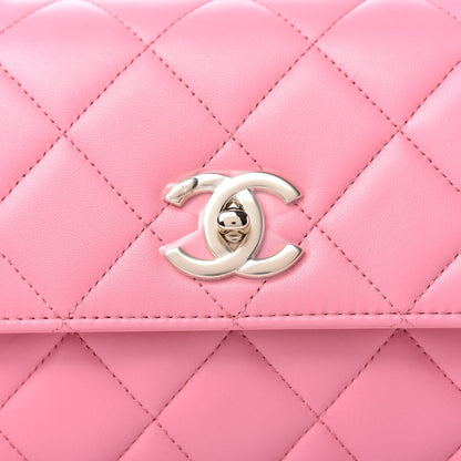 Chanel Lambskin Quilted Small Trendy CC Flap Dual Handle Bag Light Pink 10 of 11