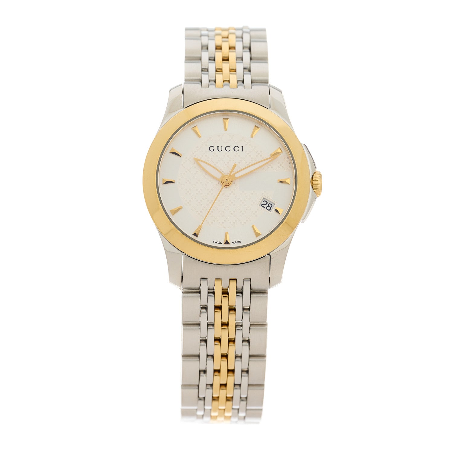 Gucci Stainless Steel 27mm G-Timeless Two Tone Quartz Watch 1 of 5
