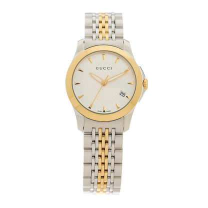 Gucci Stainless Steel 27mm G-Timeless Two Tone Quartz Watch 1 of 5