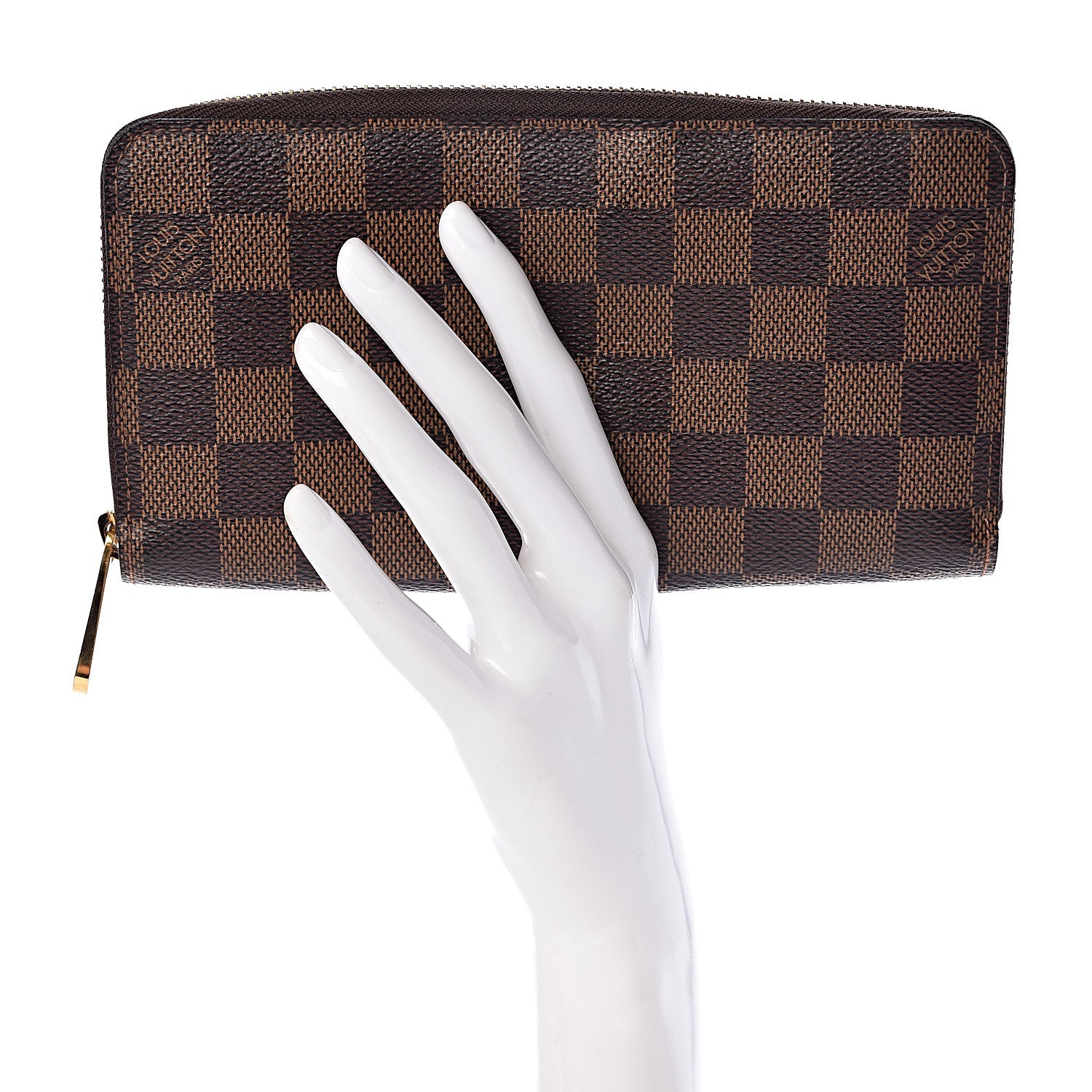 Louis Vuitton Damier Ebene Zippy Wallet 2 of 8