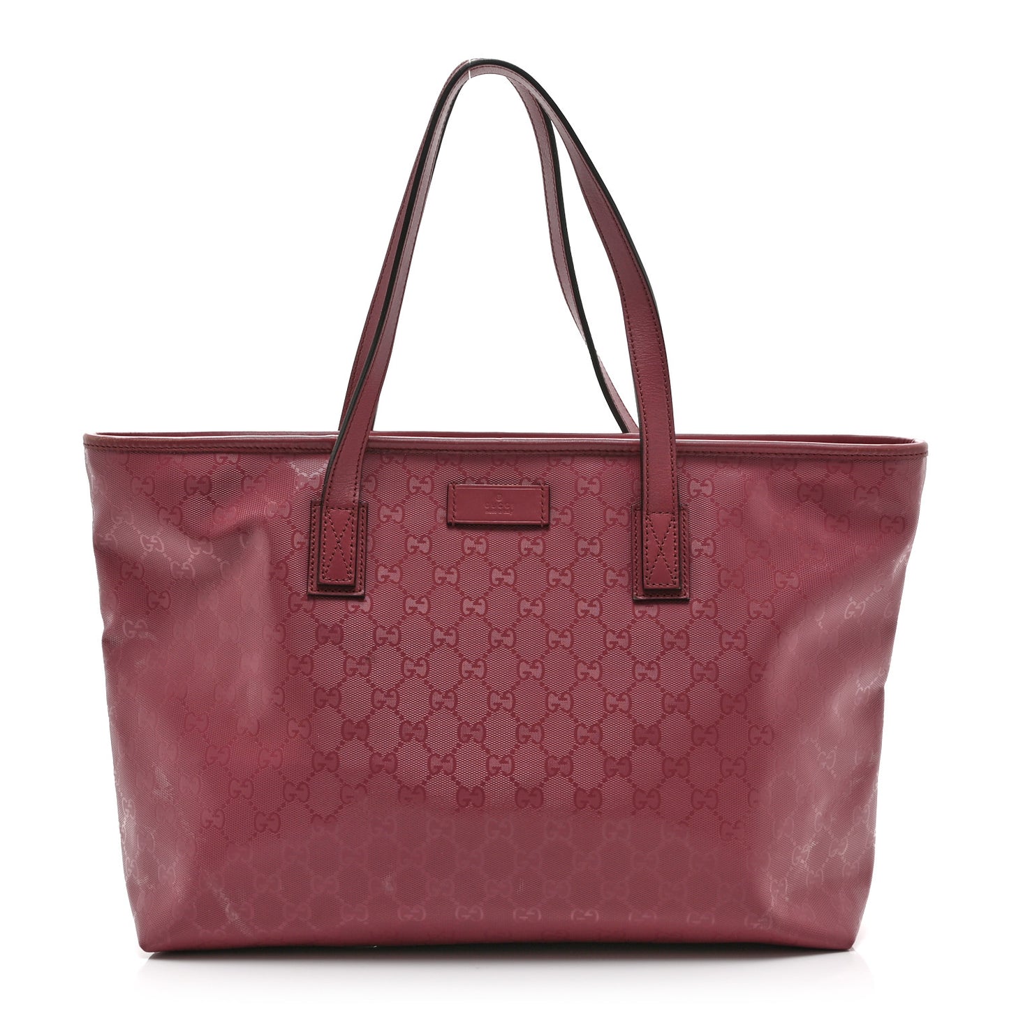 Imprime Monogram Medium Zippered Shopping Tote Pink